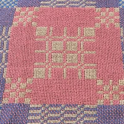 Vintage Welsh Wool Tapestry Bedcover 95â€x65â€