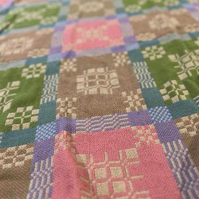 Vintage Welsh Wool Tapestry Bedcover 95â€x65â€