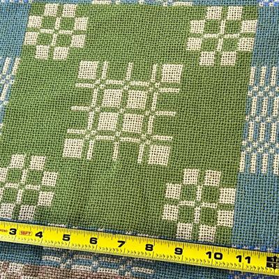 Vintage Welsh Wool Tapestry Bedcover 95â€x65â€