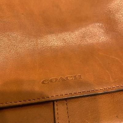 COACH Large Leather Crossbody Bag, Satchel, or Laptop Carrier
