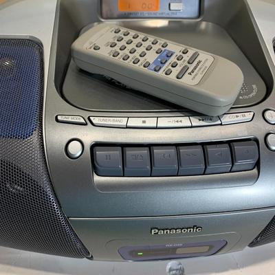Panasonic Portable Stereo CD Cassette System with Remote. See Video
