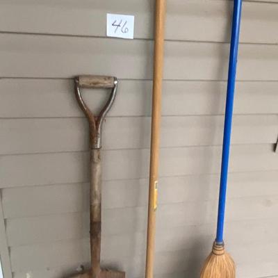 Shovel, Edger and Broom