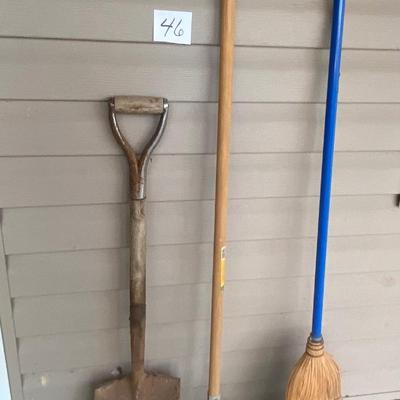 Shovel, Edger and Broom