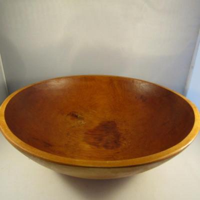 Large Turned Wood Salad Bowl- Approx 15