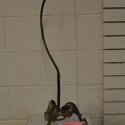 Decorative Cast Iron Plant Hanger with Tri Elephant Head Base