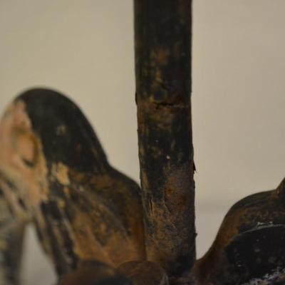 Decorative Cast Iron Plant Hanger with Tri Elephant Head Base