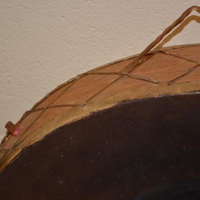 Hand Painted Tarahumara Signed Drum 23.25"