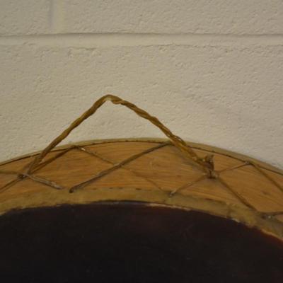 Hand Painted Tarahumara Signed Drum 23.25"