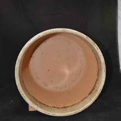Cainly Ceramics Neutral Ribbed Planter Pot 9.5"