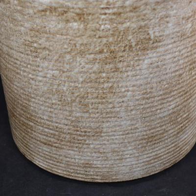 Cainly Ceramics Neutral Ribbed Planter Pot 9.5"