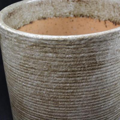 Cainly Ceramics Neutral Ribbed Planter Pot 9.5"