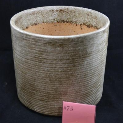 Cainly Ceramics Neutral Ribbed Planter Pot 9.5"