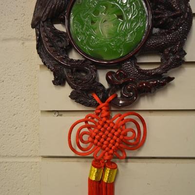 Chinese Tasseled Knotted Wall Plaque 40"