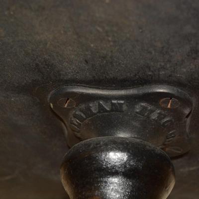 Vintage/Antique Cast Iron Claw Footed Adjustable Piano Stool Grollman MFG Chicago, IL 19.5"