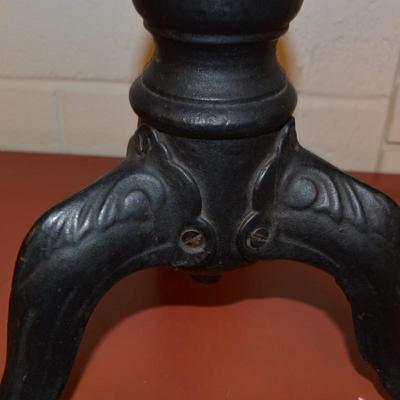 Vintage/Antique Cast Iron Claw Footed Adjustable Piano Stool Grollman MFG Chicago, IL 19.5"