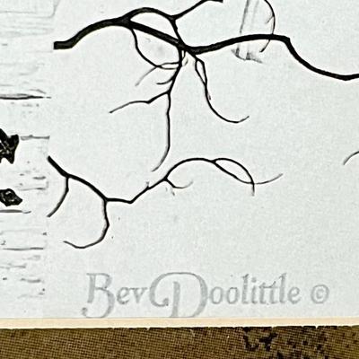 BEV DOOLITTLE ~ Woodland Encounter Matted & Antiquated Bronze Framed Print
