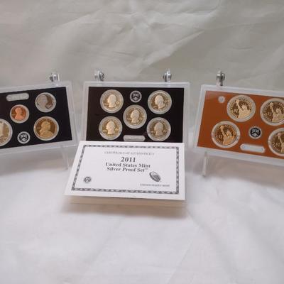 2011 United States Mint Silver Proof Set includes Presidential $1 Coin (#19)