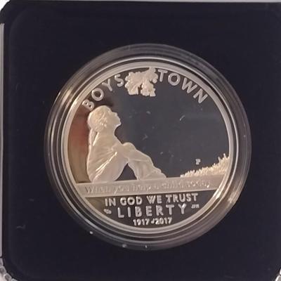 2017 Boys Town Centennial Commemorative Coin Program Silver $1 Coin (#22)