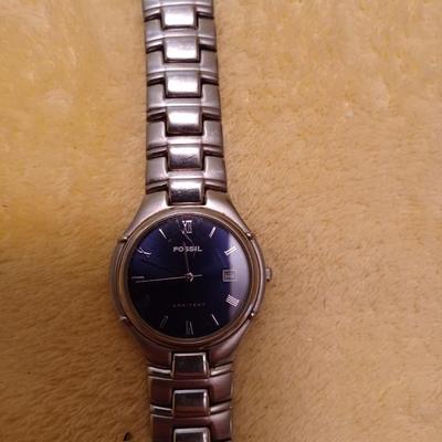 Fossil blue face watch