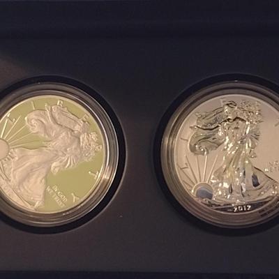 2012 United States Mint American Eagle San Francisco Two-Coin Silver Proof Set (#32)