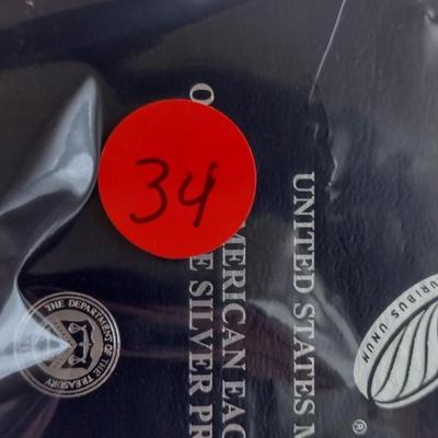 2014 United States Mint American Eagle One Ounce Silver Proof Coin (#34