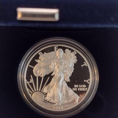 2014 United States Mint American Eagle One Ounce Silver Proof Coin (#34)