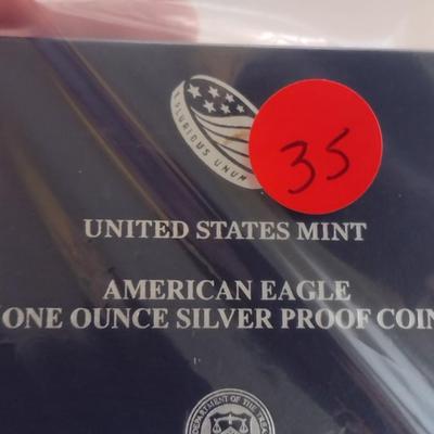 2014 United States Mint American Eagle One Ounce Silver Proof Coin (#35
