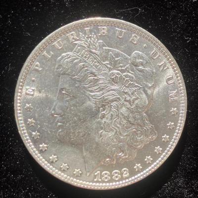 1882 Morgan Silver Dollar Coin MS