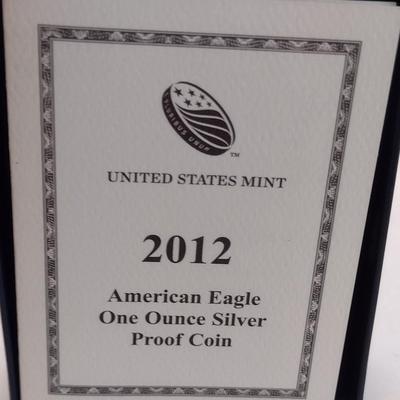 2012 United States Mint American Eagle One Ounce Silver Proof Coin (#40