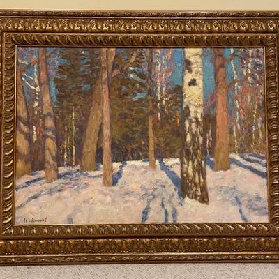 Nicolai Galakhov Oil Painting on Canvas/ WINTER TREES