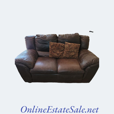 Brown Leather Couch