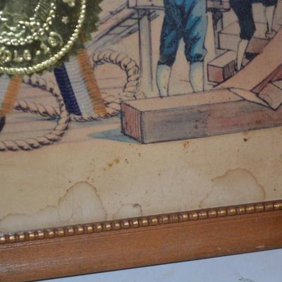 1963 U.S. Navy U.S.S. Dale Captain R.R. Crutchfield Plank Owner Certificate