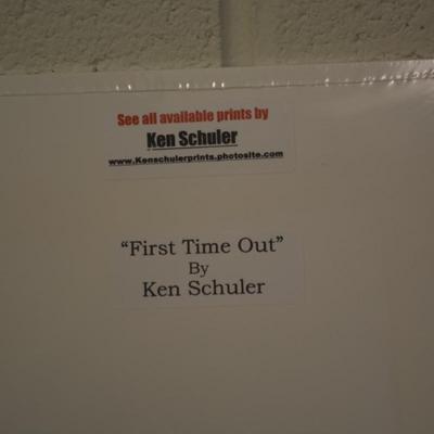 Local Artist Ken Schuler "First Time Out" Matted Print 174/400