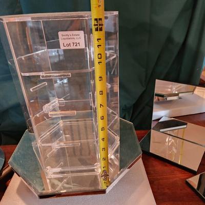 lot Mirror displays & 2 Shelf Plexiglass Display Case