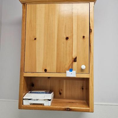 Wood wall cabinet