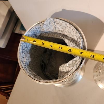 3 Nordstrom Glass lined Scroll Hurricane Candle holder Decor