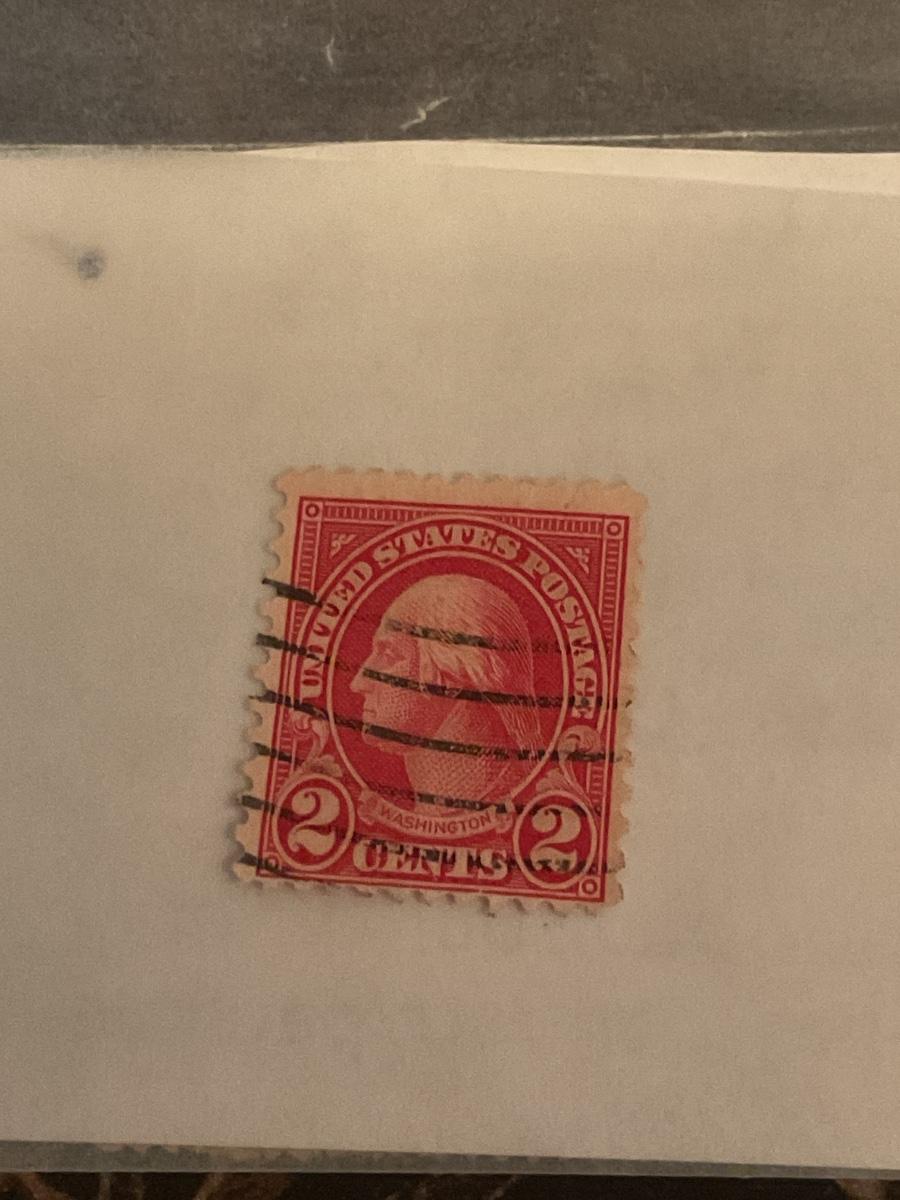 Rare Vintage Washington 2c stamp