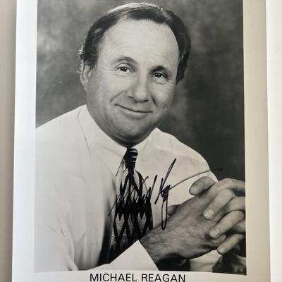 Michael Reagan signed photo