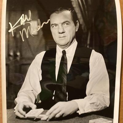 Karl Malden signed movie photo