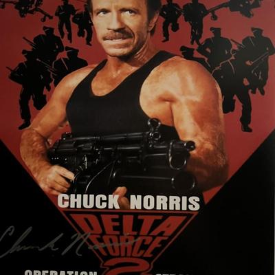 Chuck Norris signed photo