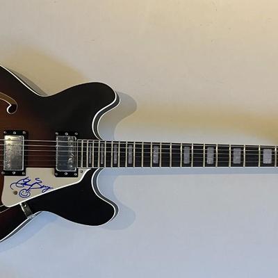 Chuck Berry signed hollow body guitar
