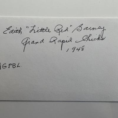 Edith Barney  original signature 
