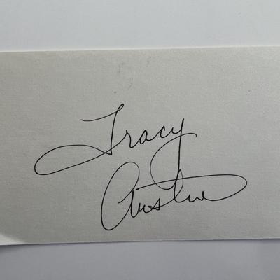 Tennis player Tracy Austin original signature 