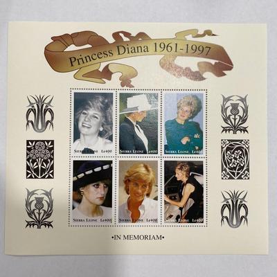 Sierra Leone Princess Diana commemorative stamp set