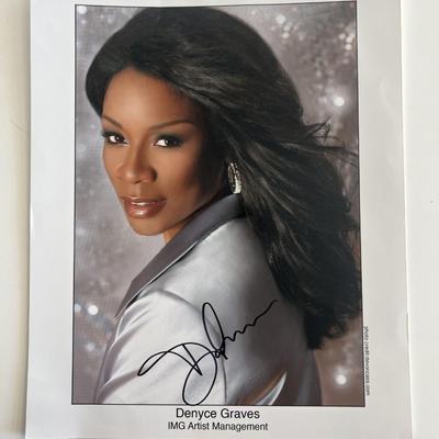 Denyce Graves signed photo