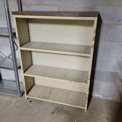 Two Metal Shelving Units and a Metal Cabinet (BS2-DW)