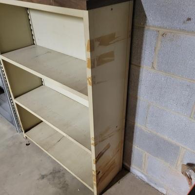 Two Metal Shelving Units and a Metal Cabinet (BS2-DW)