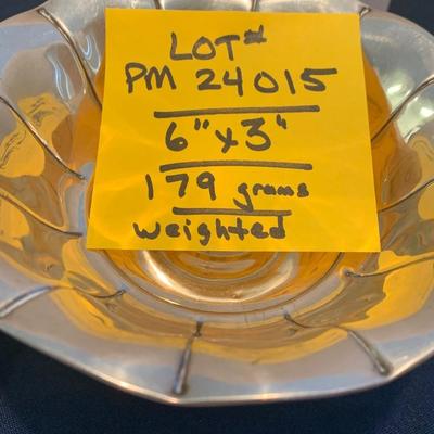 6â€ Sterling Weighted Scalloped Candy Dish