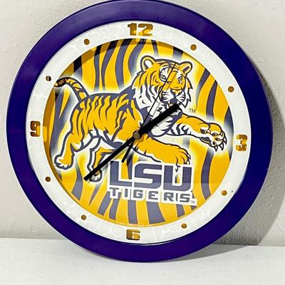 LSU ~ Tiger Wall Clock