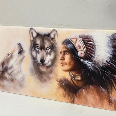 Canvas Wrapped Native American Print